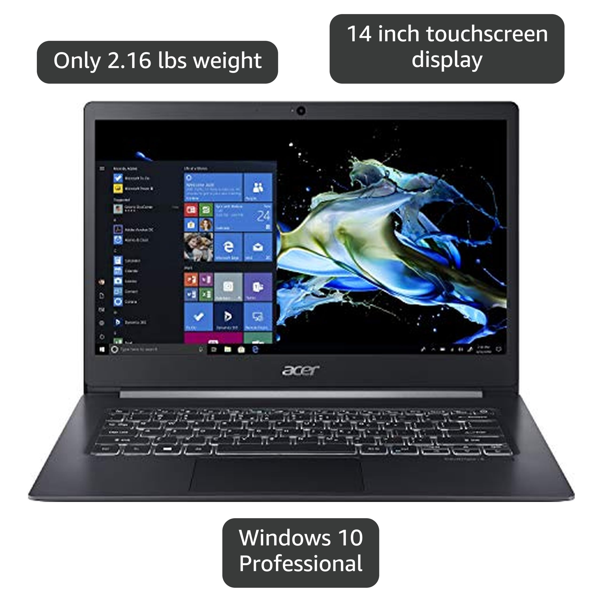 Amazon.com: Acer TravelMate X5 TMX514-51T-72KH, 14